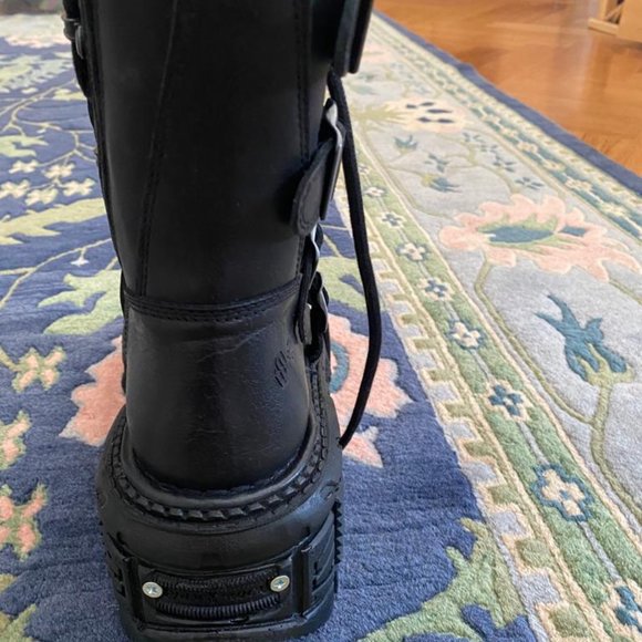 New Rock Boots Black Imperfect M-TANK373-S1 - Picture 4 of 5